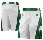 NBA Boston Celtics 75th Anniversary shorts Blanc